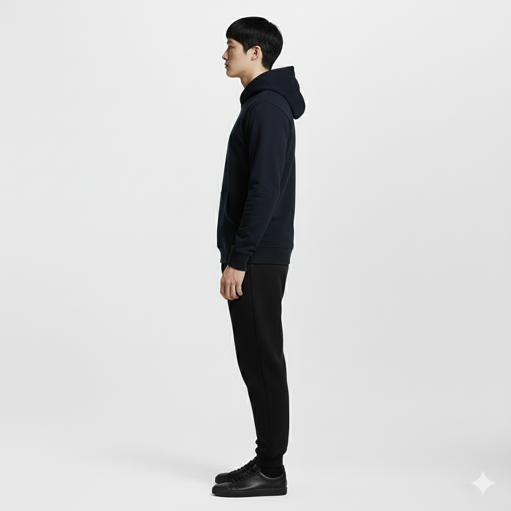 Cotton Hoodie with embroidery